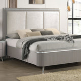 Aldrige Light Gray 5-Piece Queen Bedroom Set by Furniture of America at Eve Furniture
