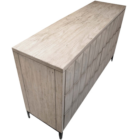Aldwell Dresser, Light Grey Wash by Dovetail at Eve Furniture