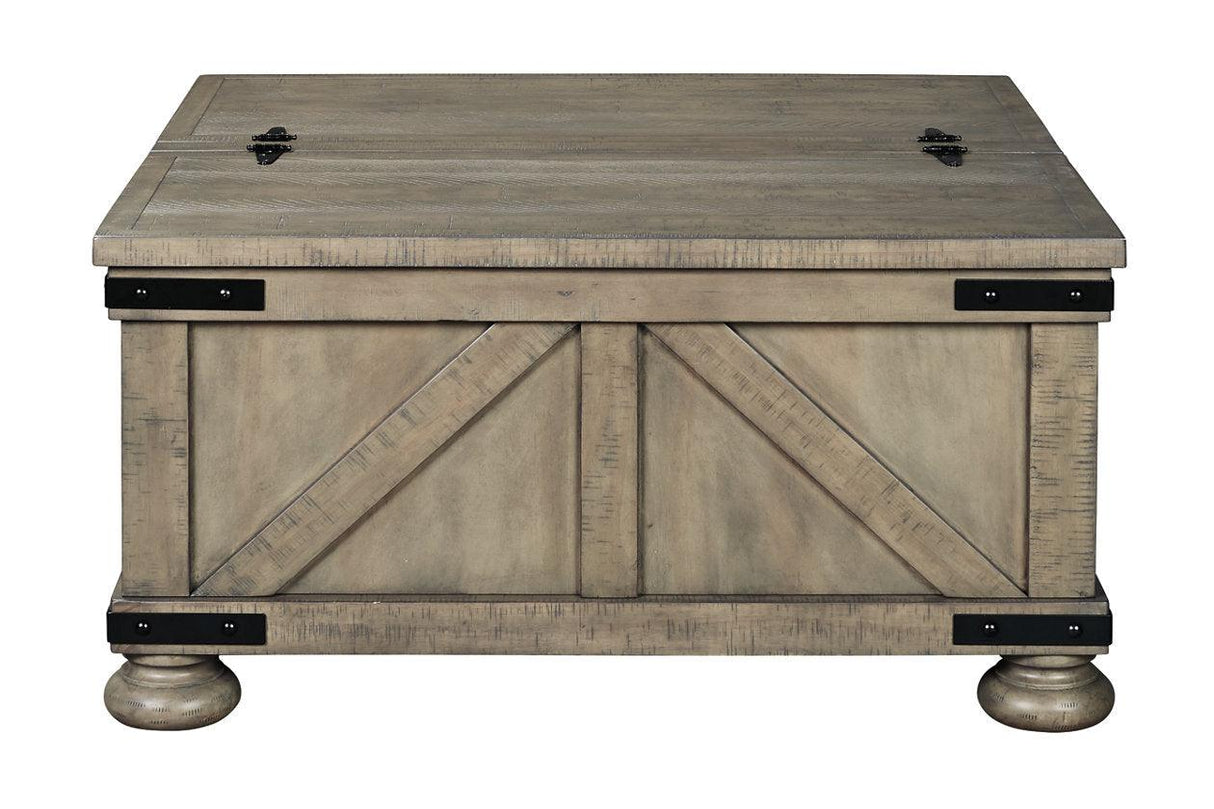 Aldwin Gray Coffee Table With Storage by Ashley at Eve Furniture