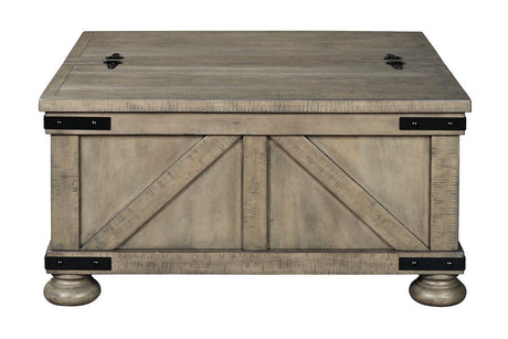 Aldwin Gray Coffee Table With Storage by Ashley at Eve Furniture