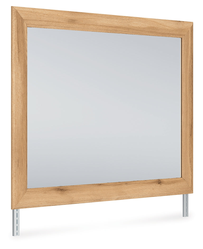 Aleaport Warm Brown Bedroom Mirror by Ashley at Eve Furniture