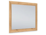 Aleaport Warm Brown Bedroom Mirror by Ashley at Eve Furniture