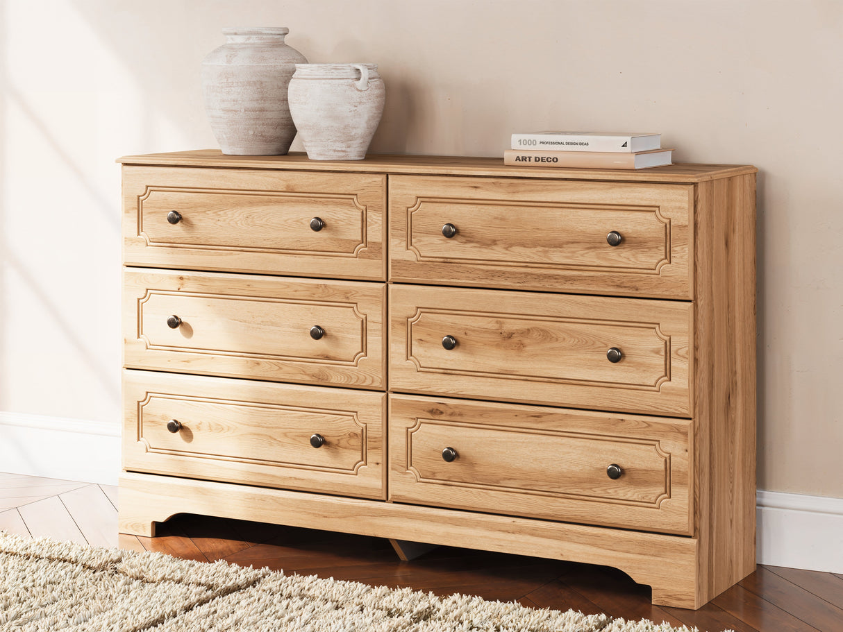 Aleaport Warm Brown Dresser by Ashley at Eve Furniture