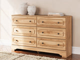 Aleaport Warm Brown Dresser by Ashley at Eve Furniture