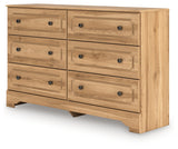 Aleaport Warm Brown Dresser by Ashley at Eve Furniture