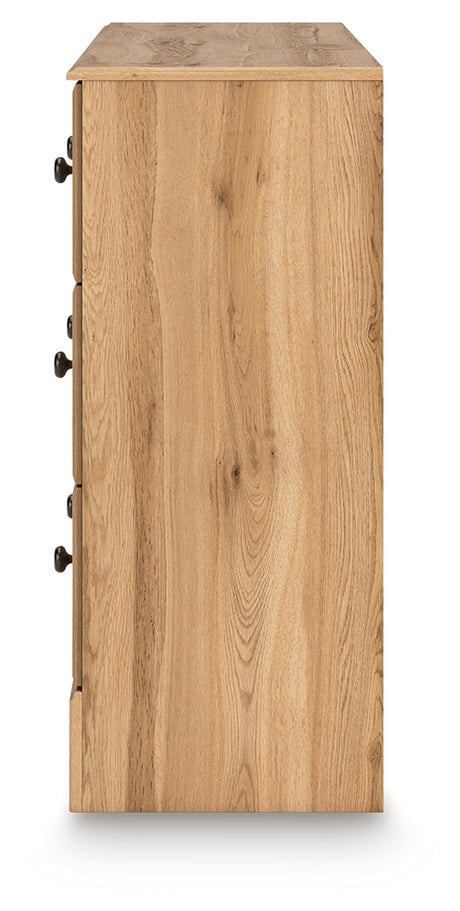 Aleaport Warm Brown Dresser by Ashley at Eve Furniture