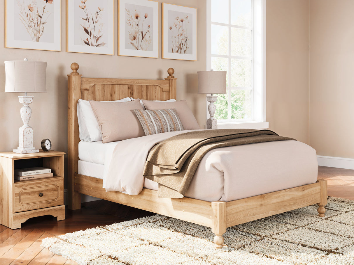 Aleaport Warm Brown Full Panel Bed by Ashley at Eve Furniture