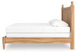 Aleaport Warm Brown King Panel Bed by Ashley at Eve Furniture