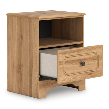 Aleaport Warm Brown Panel Bedroom Set by Ashley at Eve Furniture