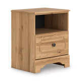 Aleaport Warm Brown Panel Bedroom Set by Ashley at Eve Furniture