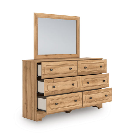Aleaport Warm Brown Panel Bedroom Set by Ashley at Eve Furniture