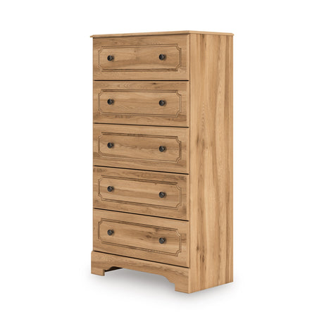 Aleaport Warm Brown Panel Bedroom Set by Ashley at Eve Furniture