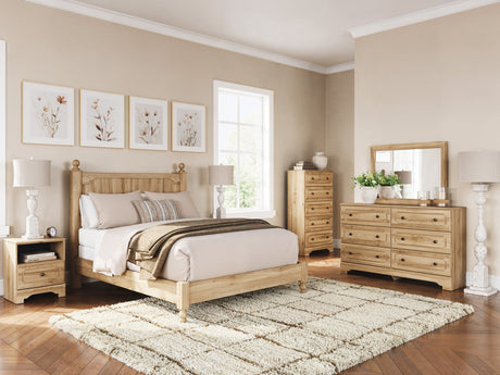 Aleaport Warm Brown Panel Bedroom Set by Ashley at Eve Furniture