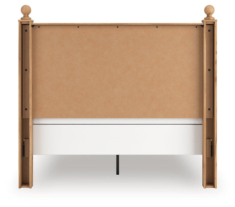 Aleaport Warm Brown Queen Panel Bed by Ashley at Eve Furniture