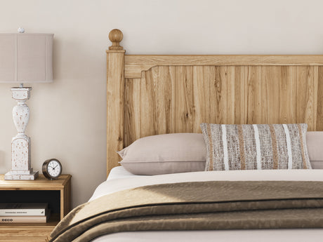 Aleaport Warm Brown Queen Panel Bed, Dresser, Mirror and Nightstand by Ashley at Eve Furniture