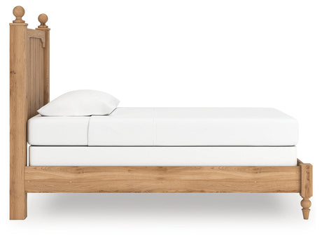 Aleaport Warm Brown Twin Panel Bed by Ashley at Eve Furniture