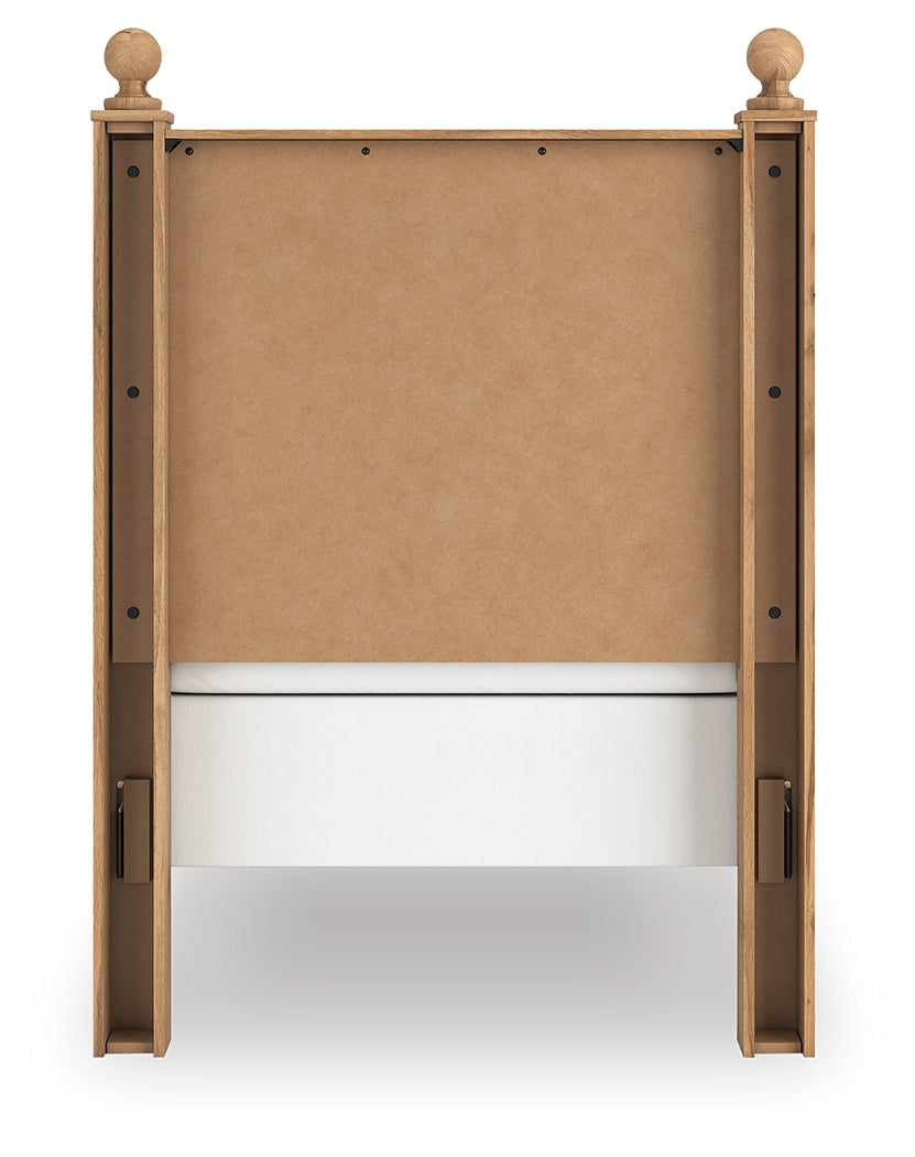 Aleaport Warm Brown Twin Panel Bed by Ashley at Eve Furniture