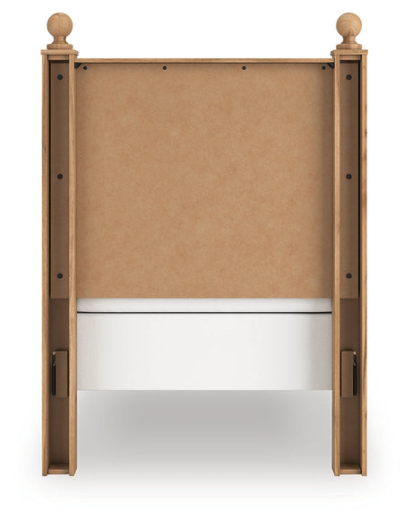 Aleaport Warm Brown Twin Panel Bed by Ashley at Eve Furniture