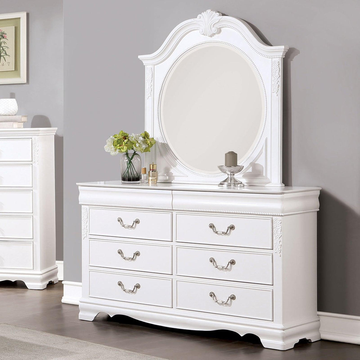 Alecia White Dresser by Furniture of America at Eve Furniture