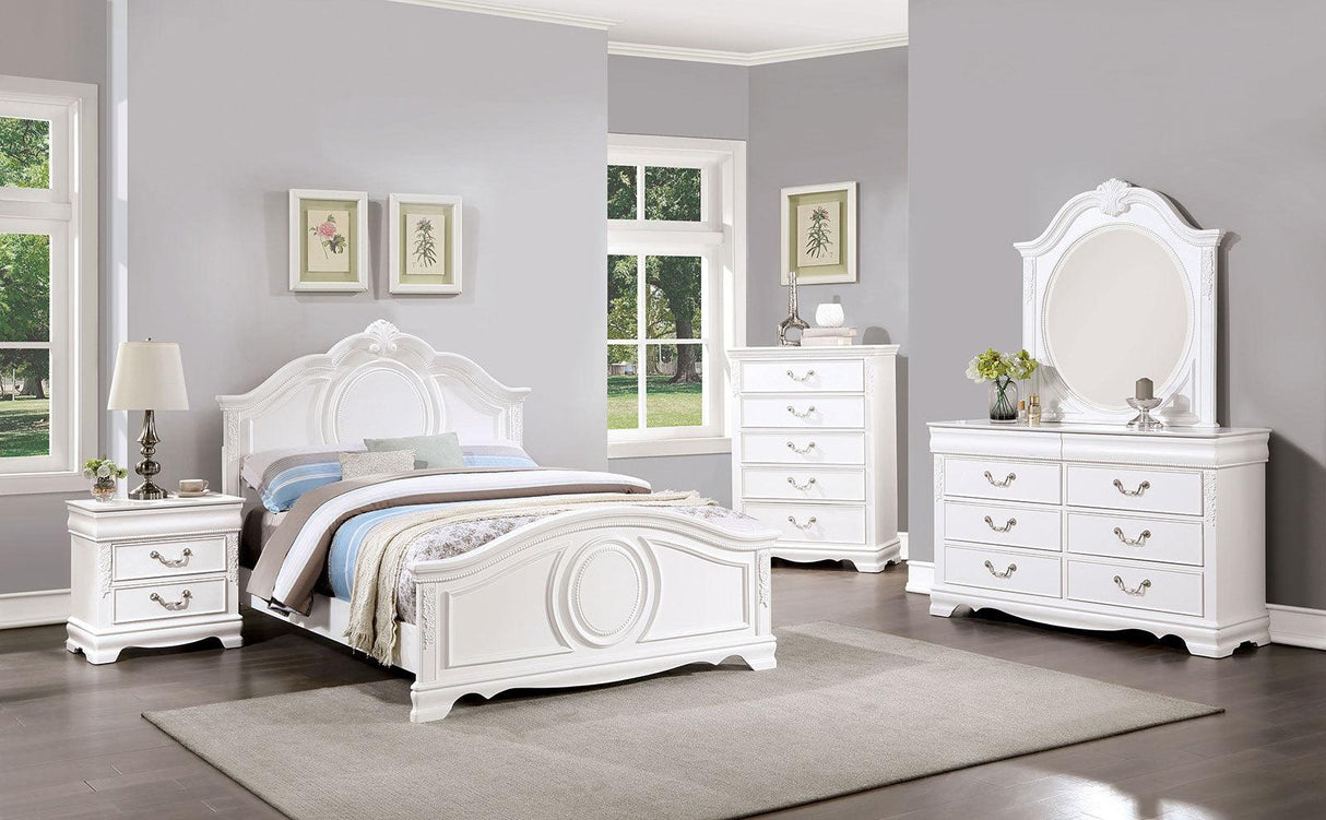Alecia White Full Bed by Furniture of America at Eve Furniture