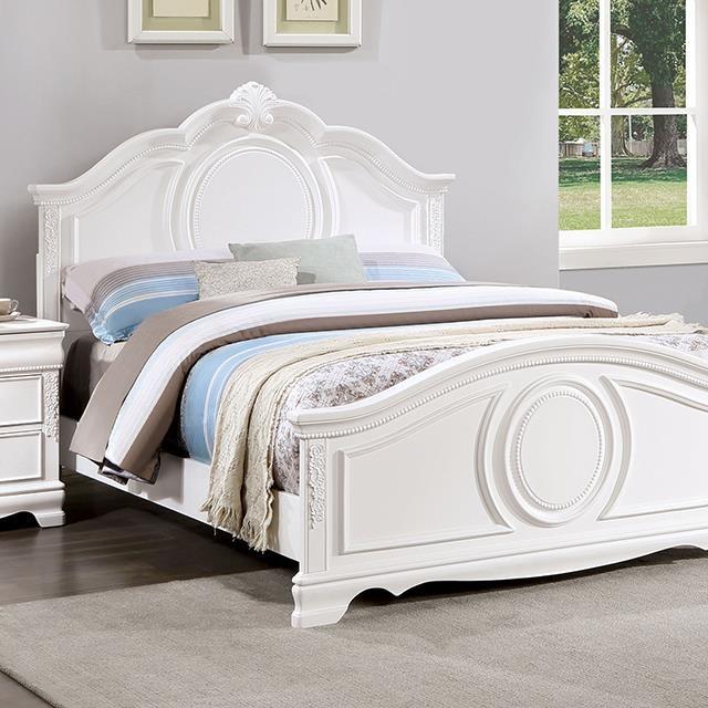 Alecia White Twin Bed by Furniture of America at Eve Furniture