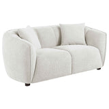 Aleisha Ivory 2-piece Chenille Upholstered Sofa Set by Coaster at Eve Furniture