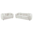 Aleisha Ivory 2-piece Chenille Upholstered Sofa Set by Coaster at Eve Furniture