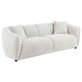 Aleisha Ivory 3-piece Chenille Upholstered Sofa Set by Coaster at Eve Furniture