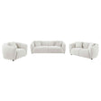 Aleisha Ivory 3-piece Chenille Upholstered Sofa Set by Coaster at Eve Furniture