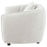 Aleisha Ivory Chenille Upholstered Accent Chair by Coaster at Eve Furniture