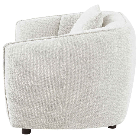 Aleisha Ivory Chenille Upholstered Accent Chair by Coaster at Eve Furniture