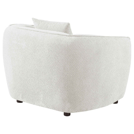 Aleisha Ivory Chenille Upholstered Accent Chair by Coaster at Eve Furniture