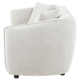 Aleisha Ivory Chenille Upholstered Loveseat by Coaster at Eve Furniture