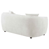 Aleisha Ivory Chenille Upholstered Loveseat by Coaster at Eve Furniture