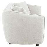 Aleisha Ivory Chenille Upholstered Loveseat by Coaster at Eve Furniture