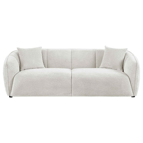 Aleisha Ivory Chenille Upholstered Sofa by Coaster at Eve Furniture