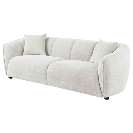 Aleisha Ivory Chenille Upholstered Sofa by Coaster at Eve Furniture