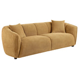 Aleisha Mustard Yellow 3-piece Chenille Upholstered Sofa Set by Coaster at Eve Furniture