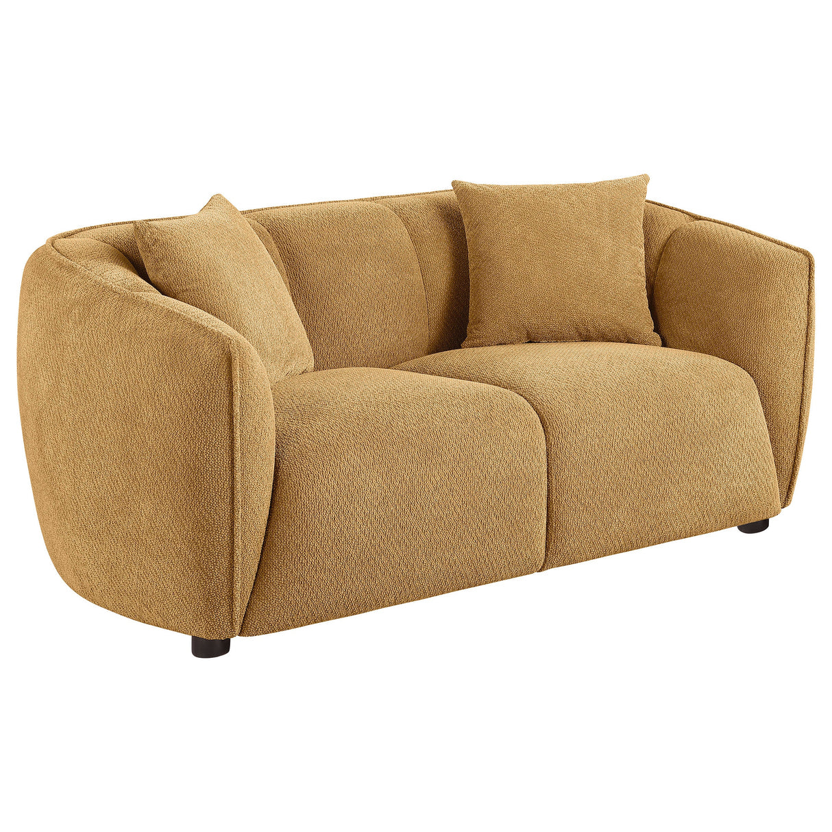 Aleisha Mustard Yellow 3-piece Chenille Upholstered Sofa Set by Coaster at Eve Furniture