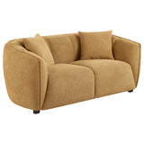Aleisha Mustard Yellow 3-piece Chenille Upholstered Sofa Set by Coaster at Eve Furniture