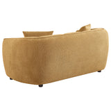 Aleisha Mustard Yellow 3-piece Chenille Upholstered Sofa Set by Coaster at Eve Furniture