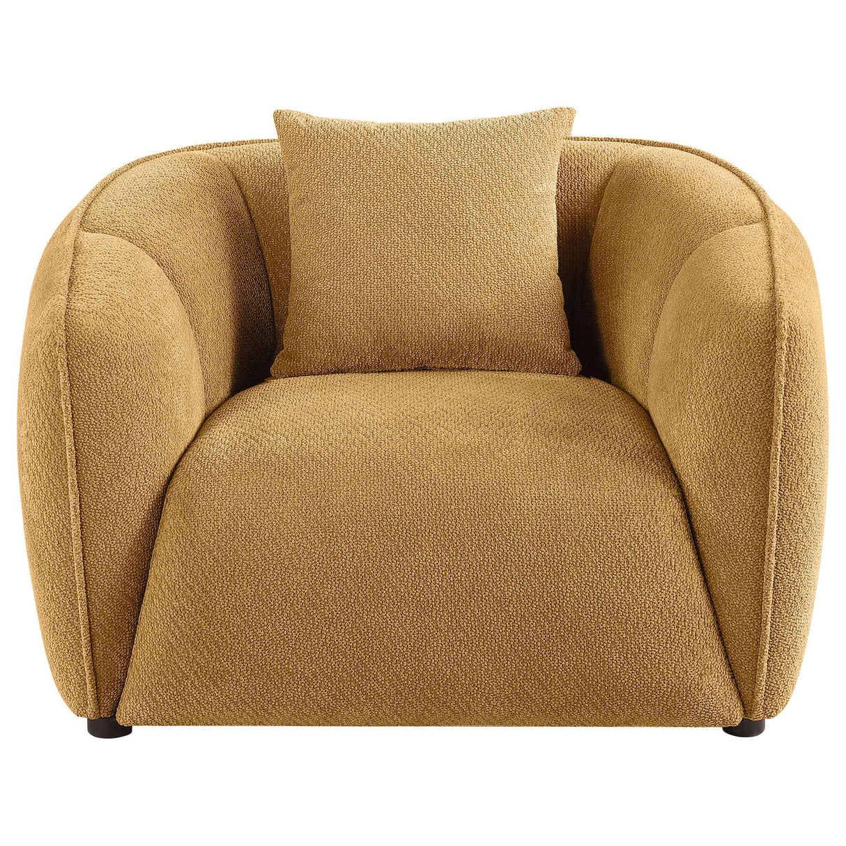 Aleisha Mustard Yellow Chenille Upholstered Accent Chair by Coaster at Eve Furniture
