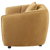 Aleisha Mustard Yellow Chenille Upholstered Accent Chair by Coaster at Eve Furniture