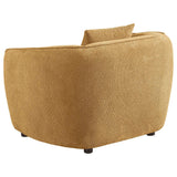 Aleisha Mustard Yellow Chenille Upholstered Accent Chair by Coaster at Eve Furniture