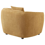 Aleisha Mustard Yellow Chenille Upholstered Accent Chair by Coaster at Eve Furniture