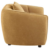Aleisha Mustard Yellow Chenille Upholstered Accent Chair by Coaster at Eve Furniture
