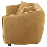 Aleisha Mustard Yellow Chenille Upholstered Loveseat by Coaster at Eve Furniture