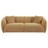 Aleisha Mustard Yellow Chenille Upholstered Sofa by Coaster at Eve Furniture