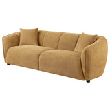 Aleisha Mustard Yellow Chenille Upholstered Sofa by Coaster at Eve Furniture