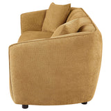 Aleisha Mustard Yellow Chenille Upholstered Sofa by Coaster at Eve Furniture